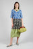 Durga Leaves Dress in Dark Citron