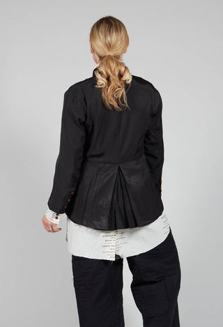 Treasury Pleat Jacket in Black