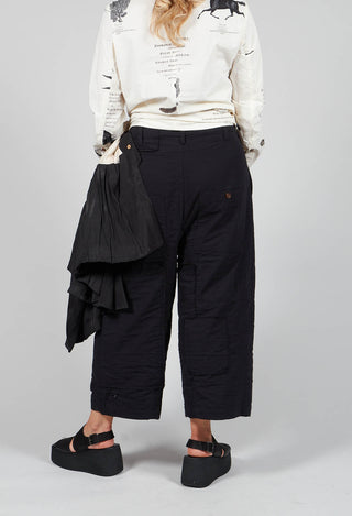 Bias Front Culottes in Black