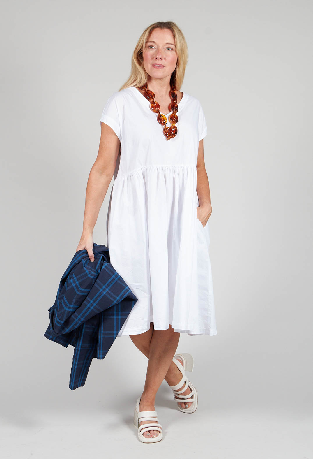 Maxi White Long Sleeve Smock Dress Margo Linen Dress Milky White Linenfox Maxi White Long Sleeve Smock Dress Margo Linen Dress Milky White Linenfox