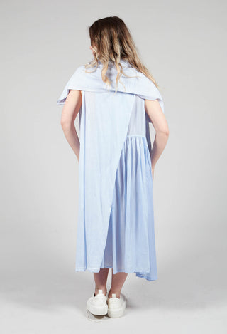 Sheer Double Vest Dress in Enzian 10% Cloud