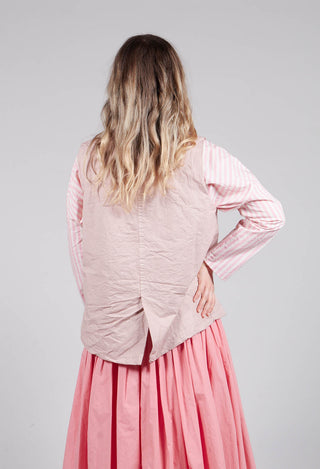 Sleeveless Blazer CC in Petal Pink