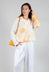 Cropped Lightweight Jacket in Orange Dye