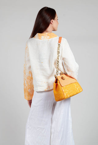 Cropped Lightweight Jacket in Orange Dye