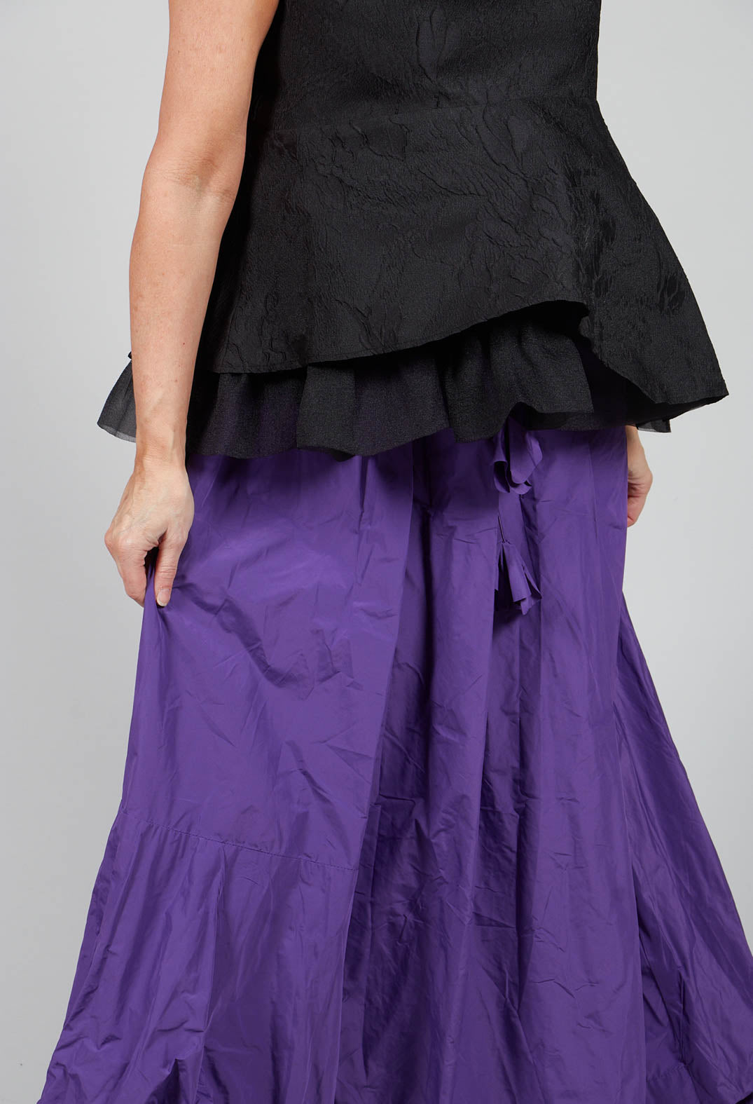 Dipped Hemline Skirt in Purple