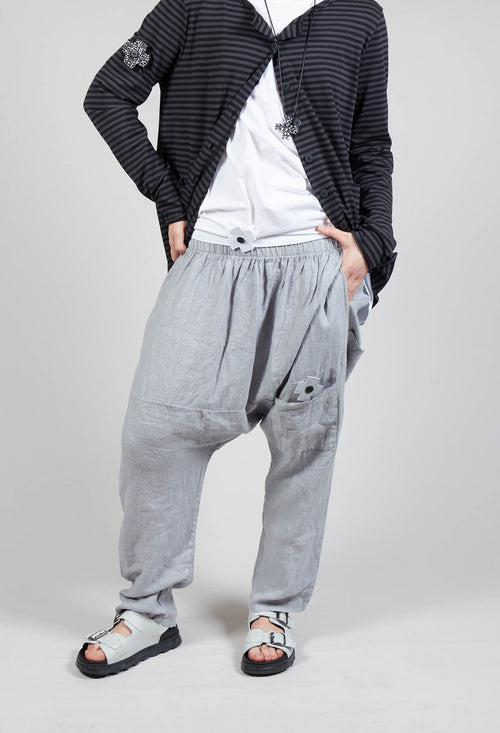 Dropcrotch Trousers in Grey