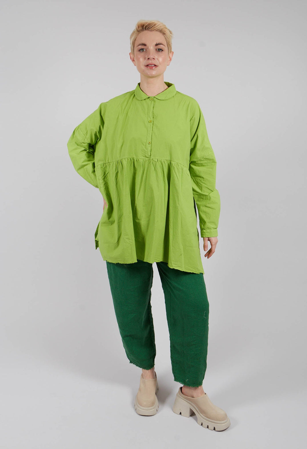 Saloma Shirt in Lime