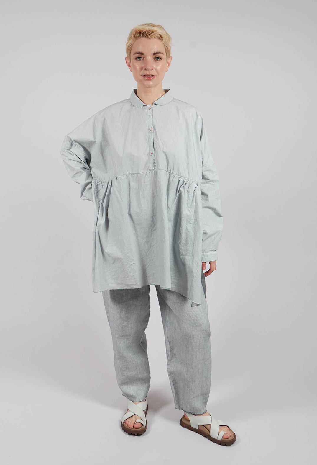 Saloma Shirt in Platin Old
