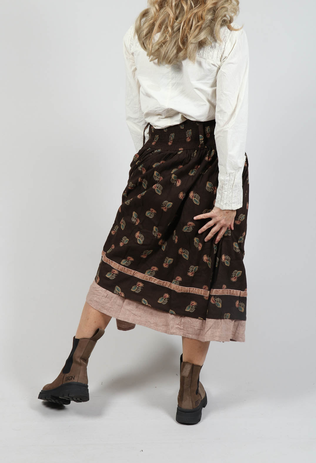 Sanja Skirt in Linen Flower