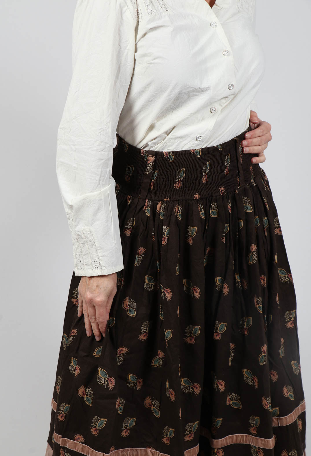 Sanja Skirt in Linen Flower