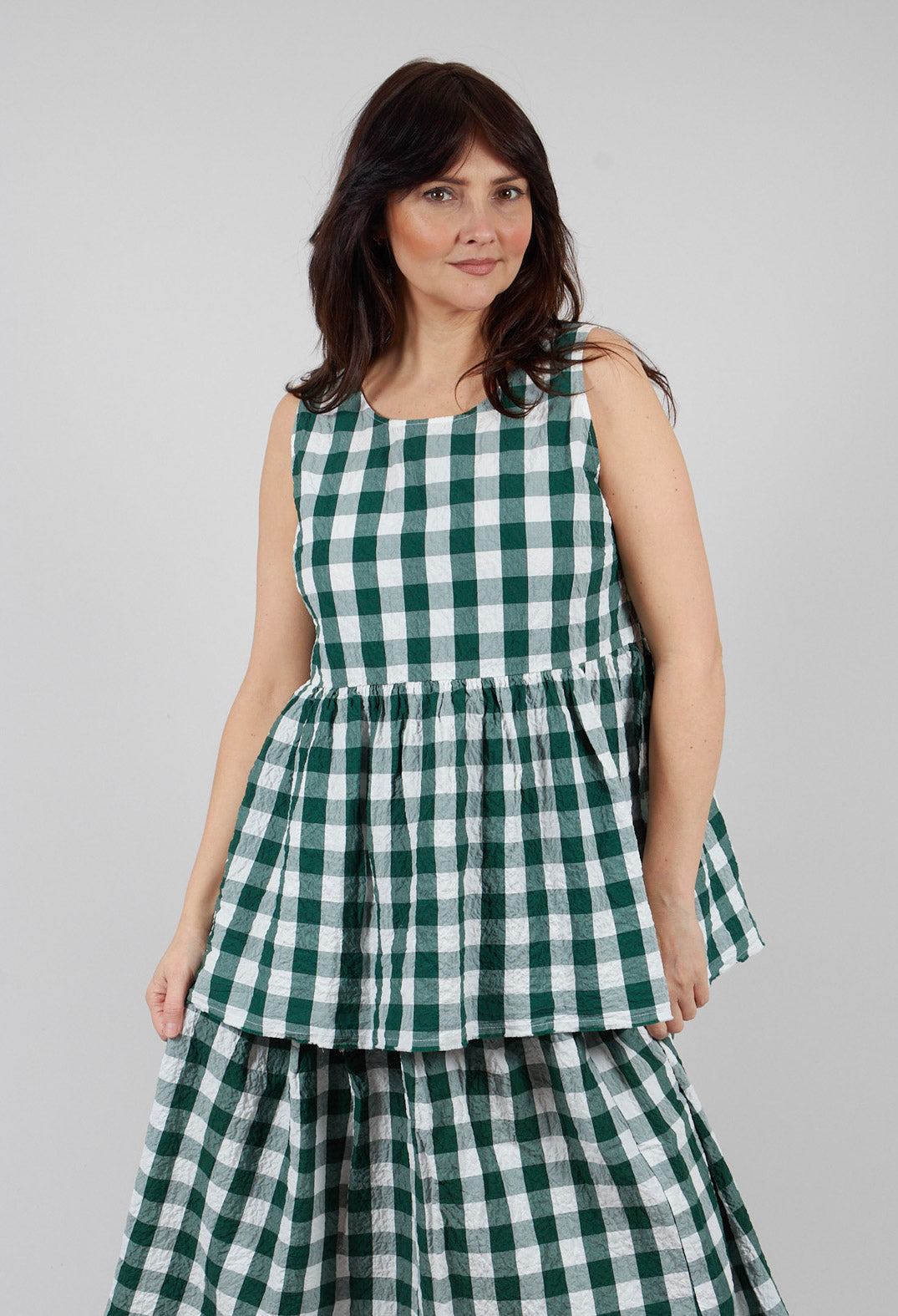 Sara Shirt in Green Check