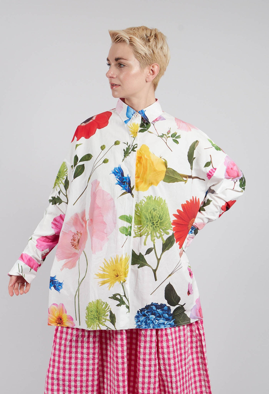 Sarita Printed Shirt in Flowers