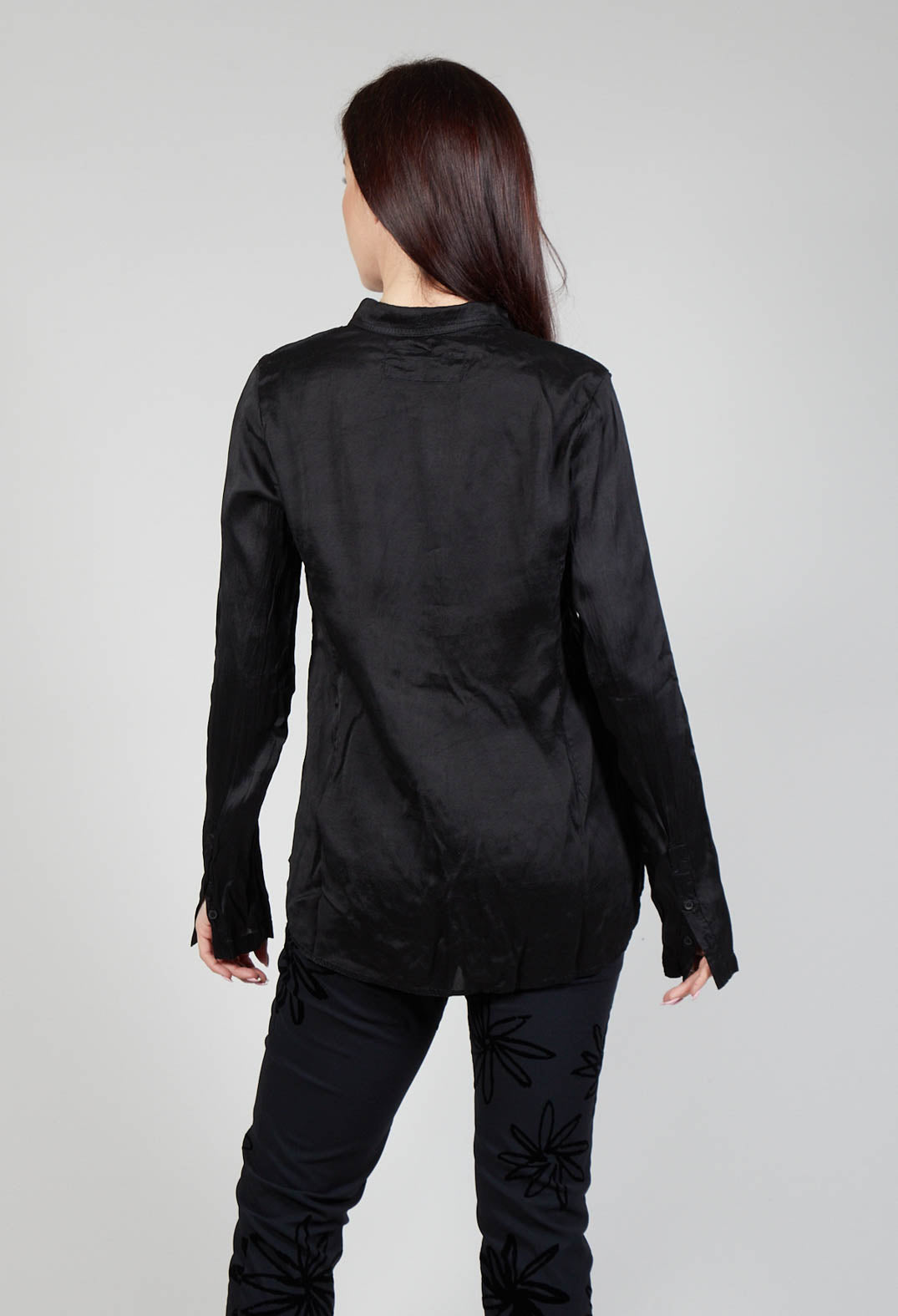 Satin Blouse in Black