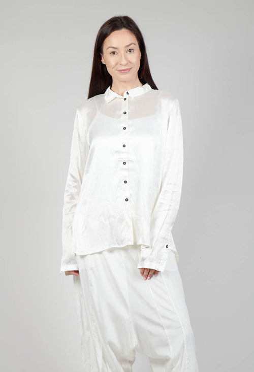 Satin Blouse in Starwhite