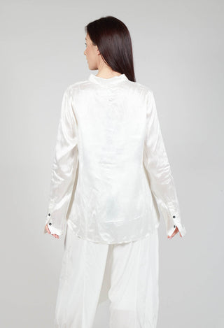 Satin Blouse in Starwhite