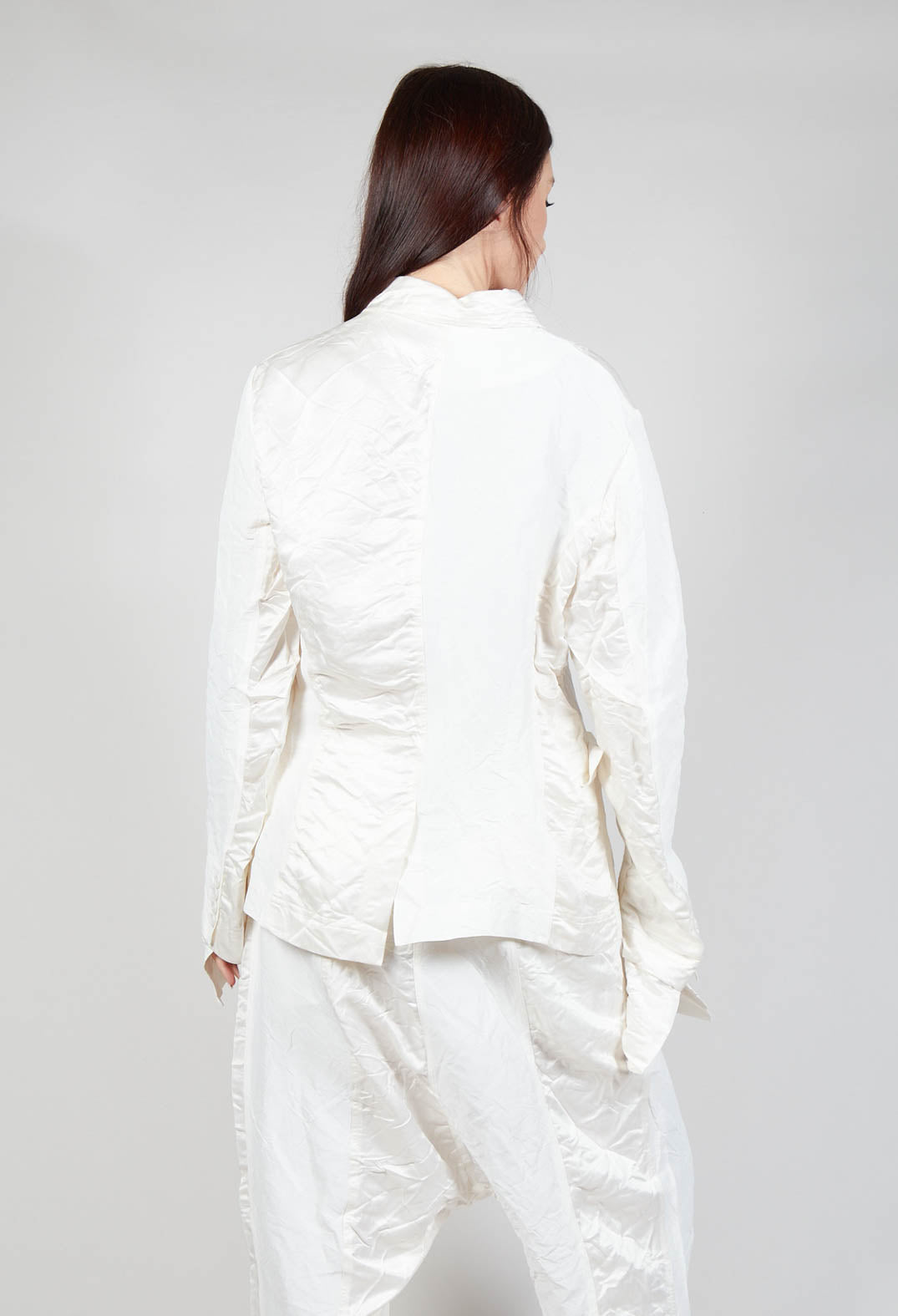 Satin Contrast Jacket in Callas