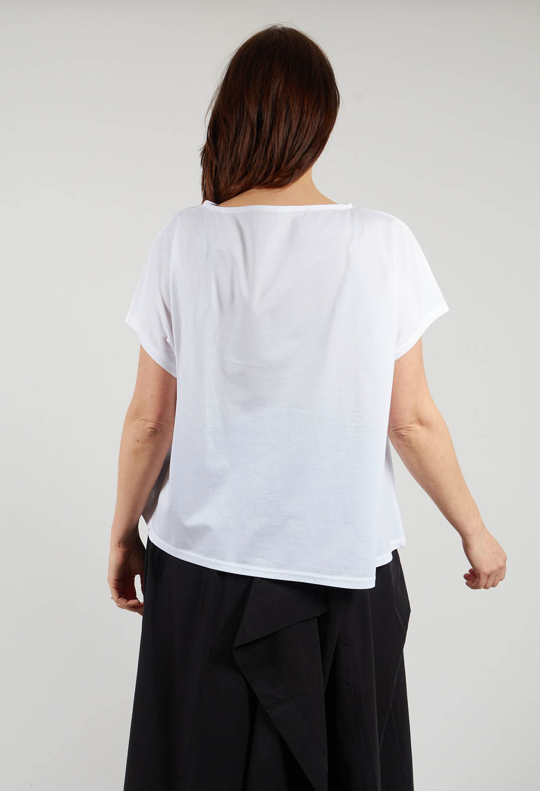 Scribble Print Pullover in White