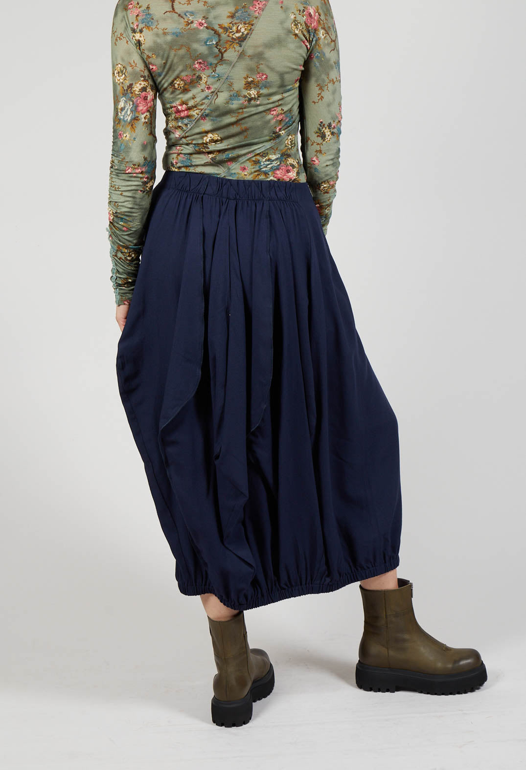 Sculpted Skirt in Blue