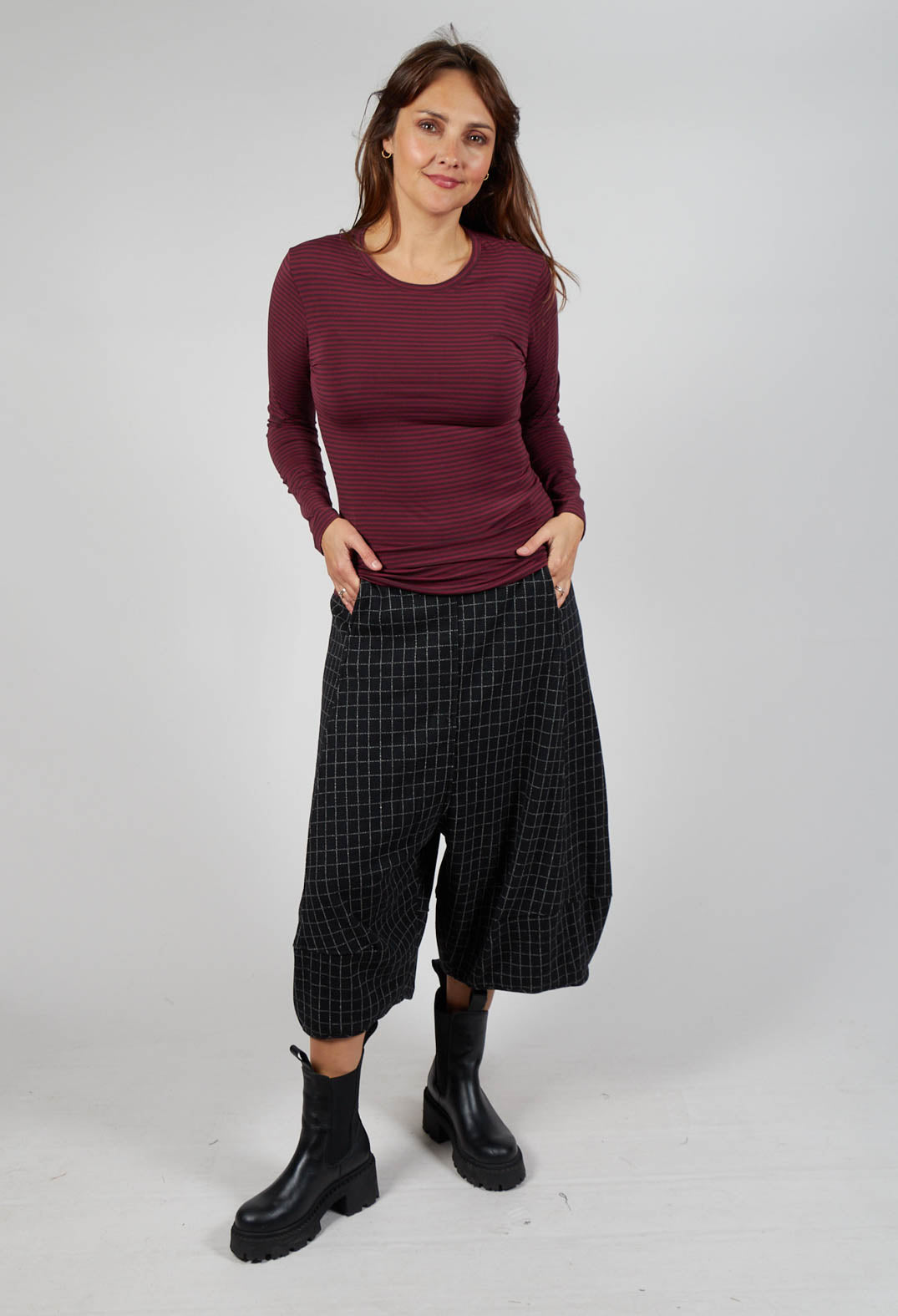 Selva T Shirt in Uva Stripe