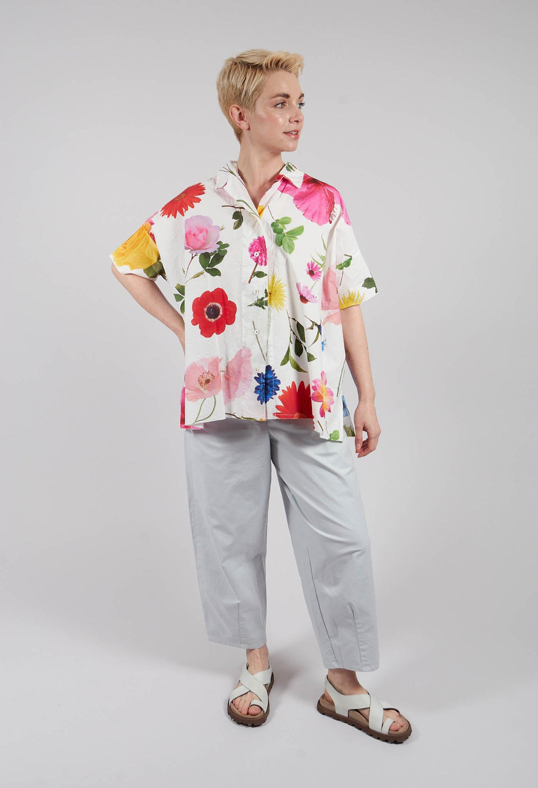 Serenity Printed Shirt in Flowers