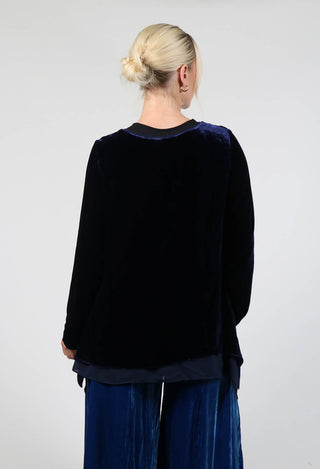 Sevda Top in Navy Blue