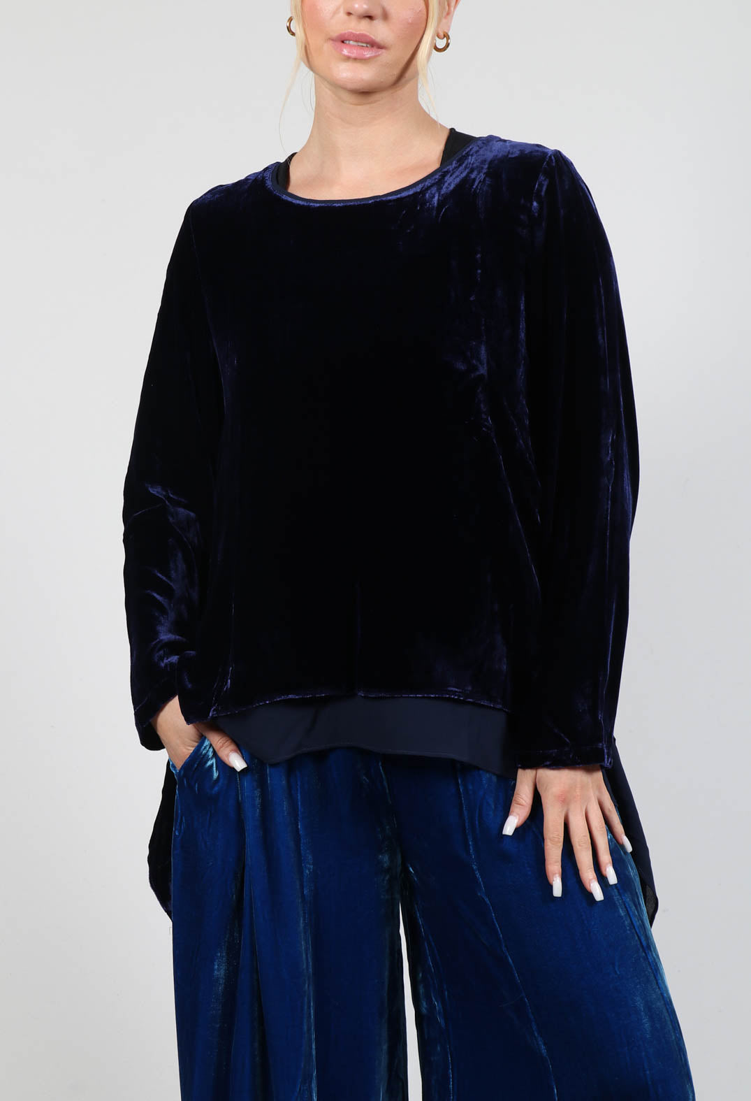 Sevda Top in Navy Blue