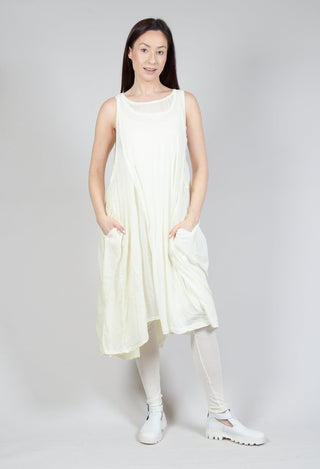 Sheer Double Vest Dress in Lily 10% Cloud