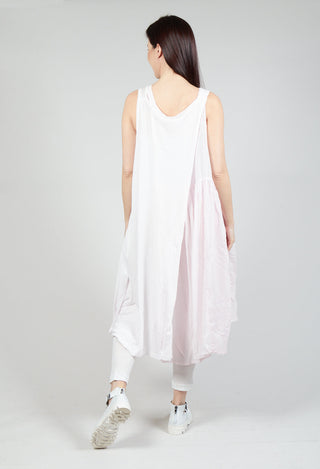 Sheer Double Vest Dress in Rose 10% Cloud