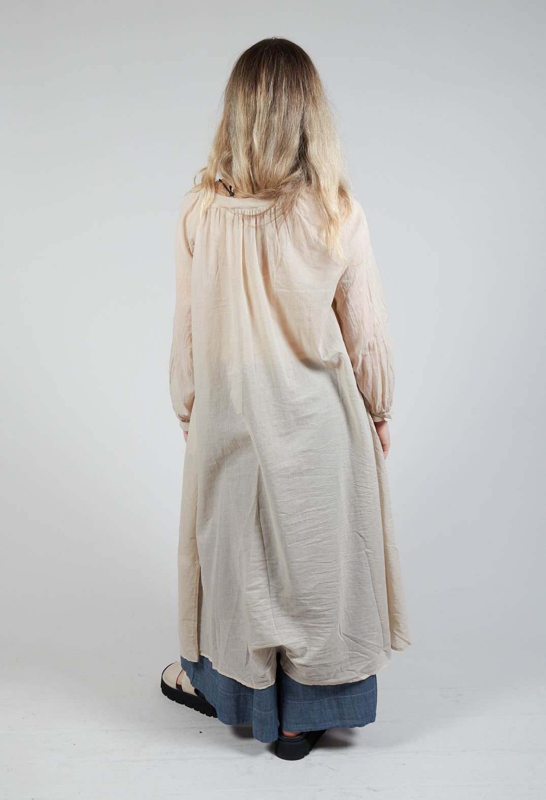 Sheer Tunic in Oatmeal