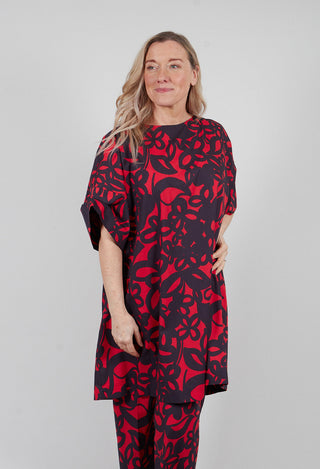 Shift Dress in Gojiberry and Polinig