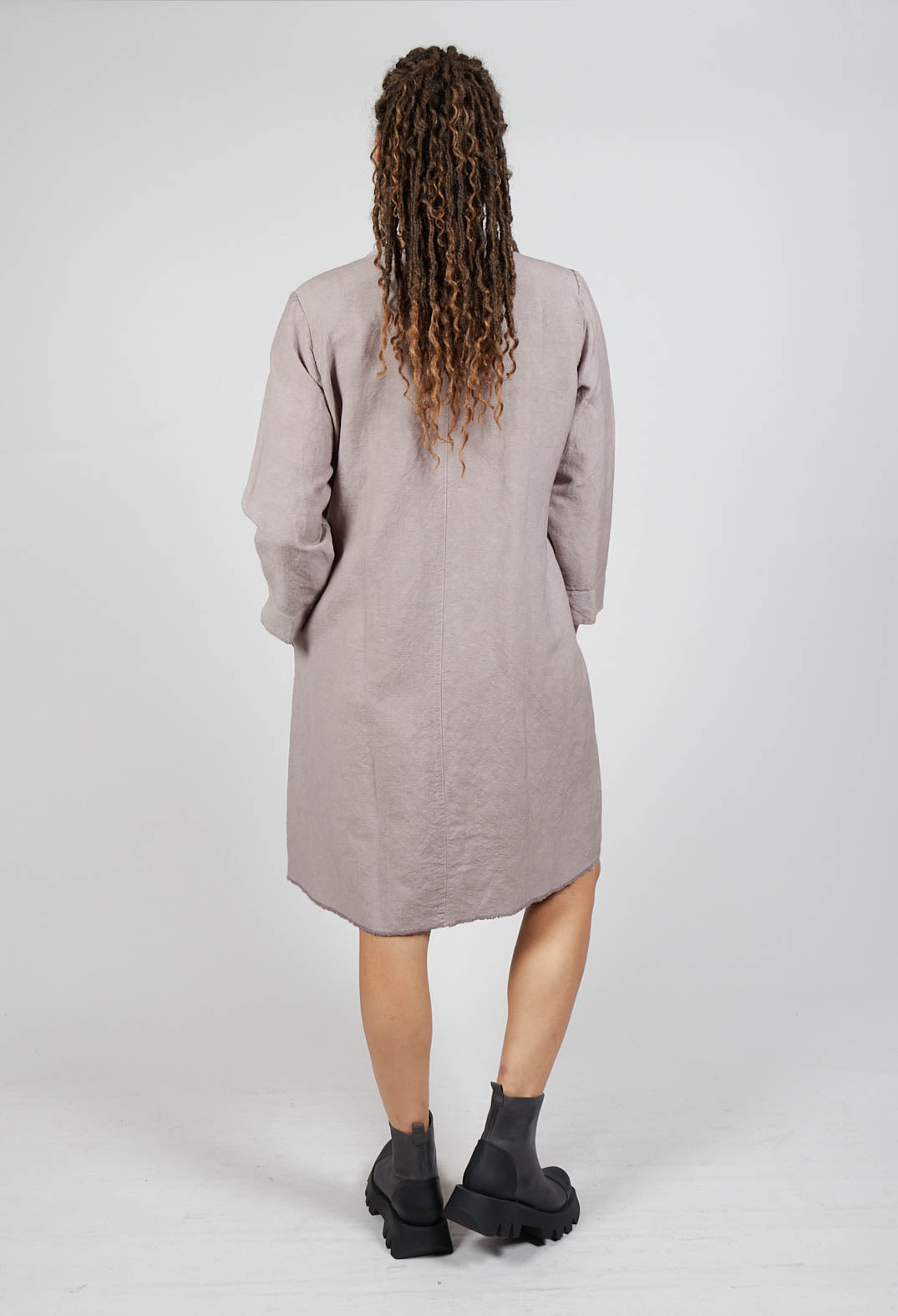 Aequamente Shift Dress in Taupe | Olivia May Aequamente Shift Dress in Taupe | Olivia May