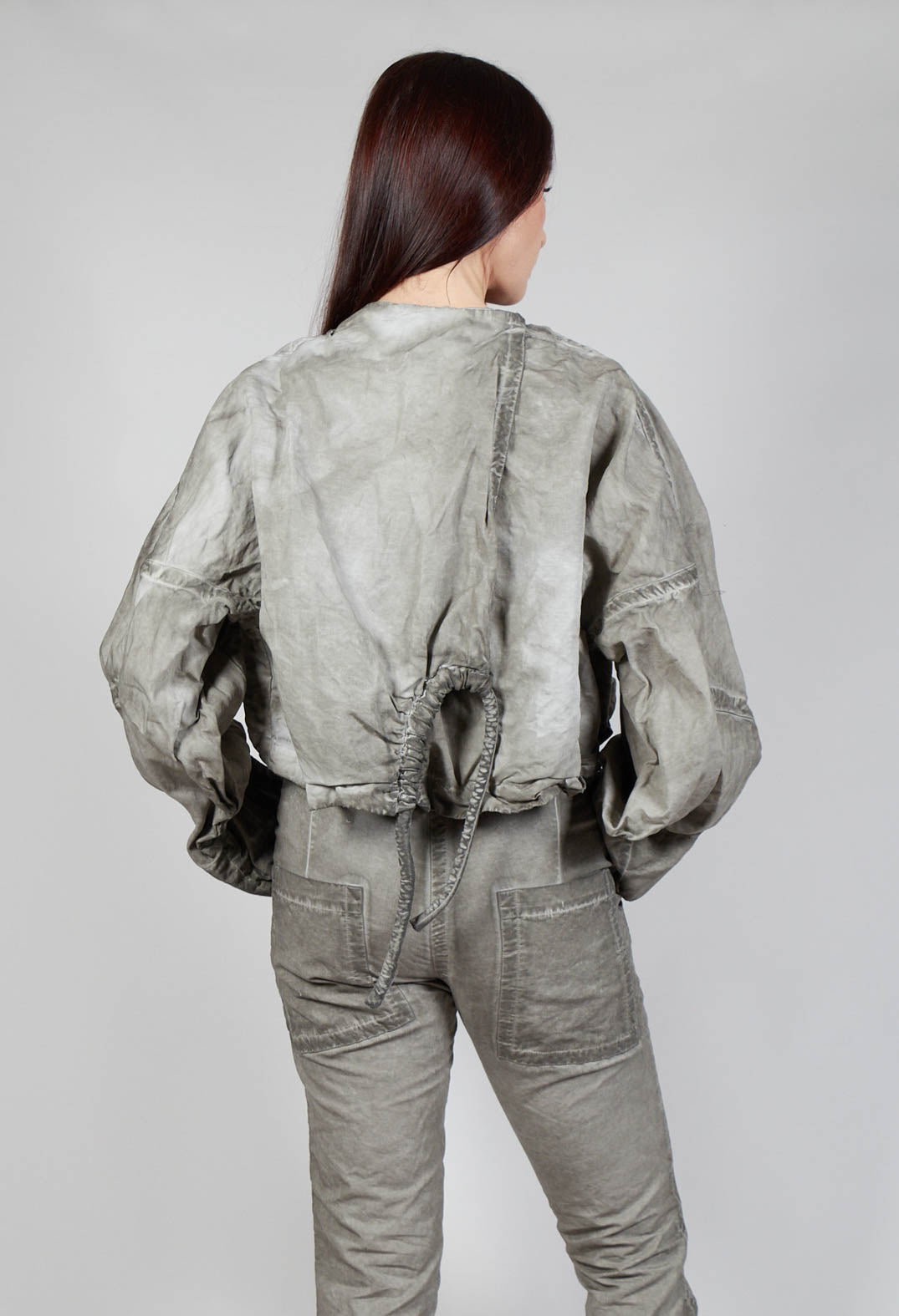 Shirred Jacket in Hay Cloud