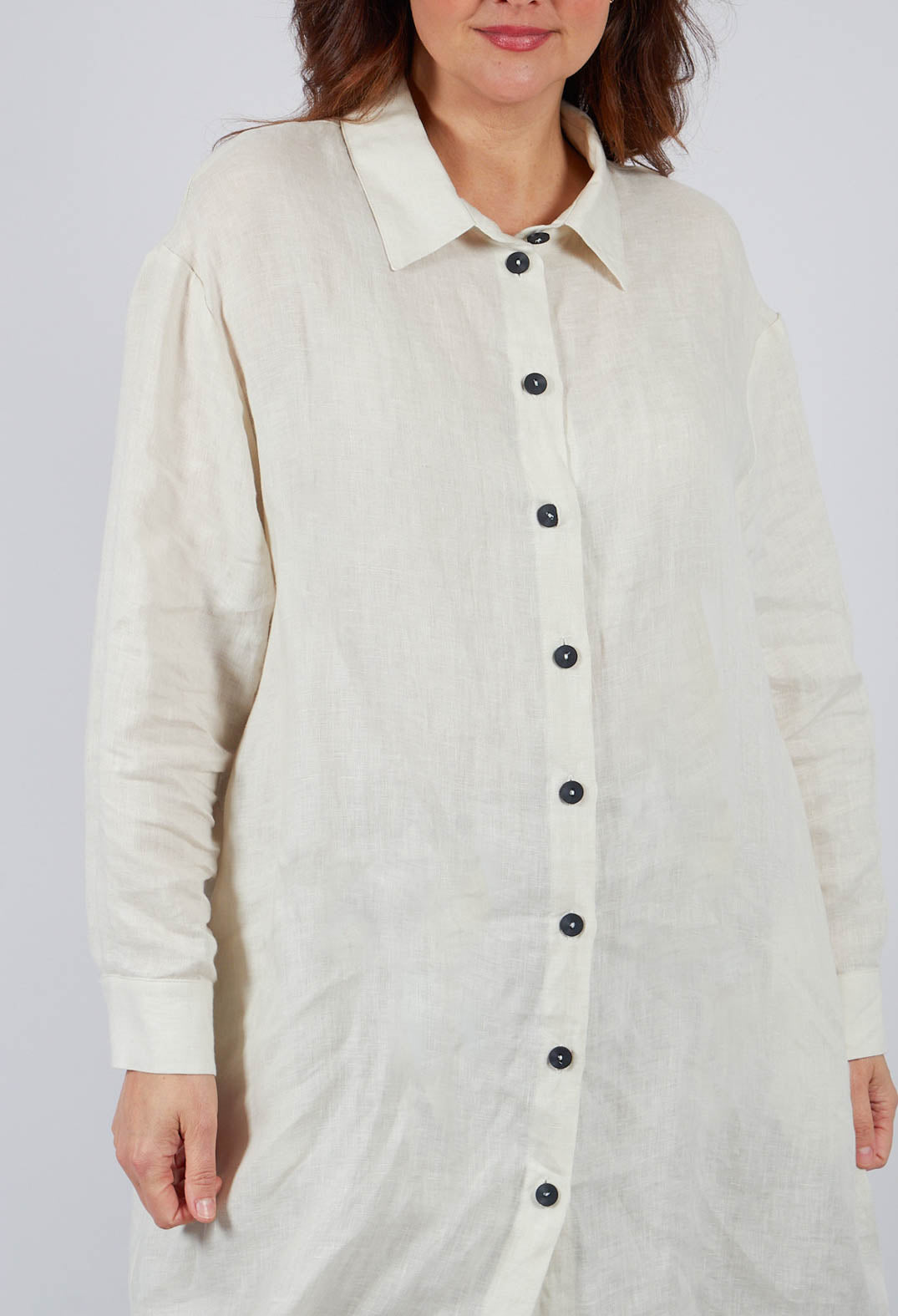 Shirt Dres in Greige