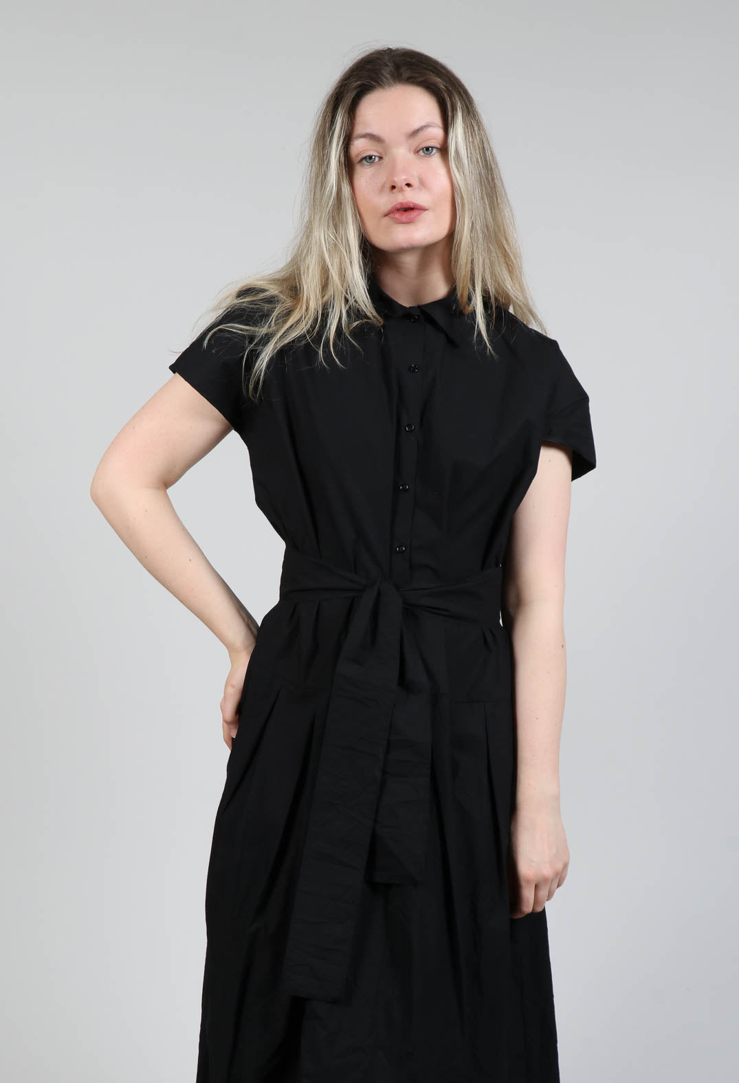 Shirt Dress in Black