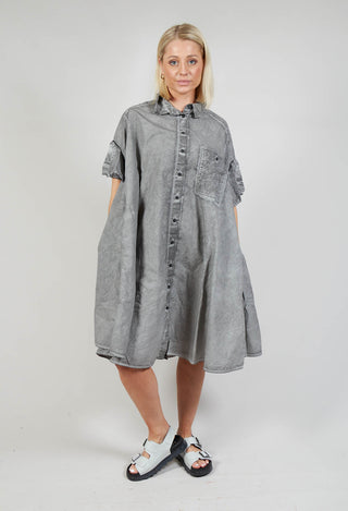 Shirt Dress in C.Coal 70% Cloud