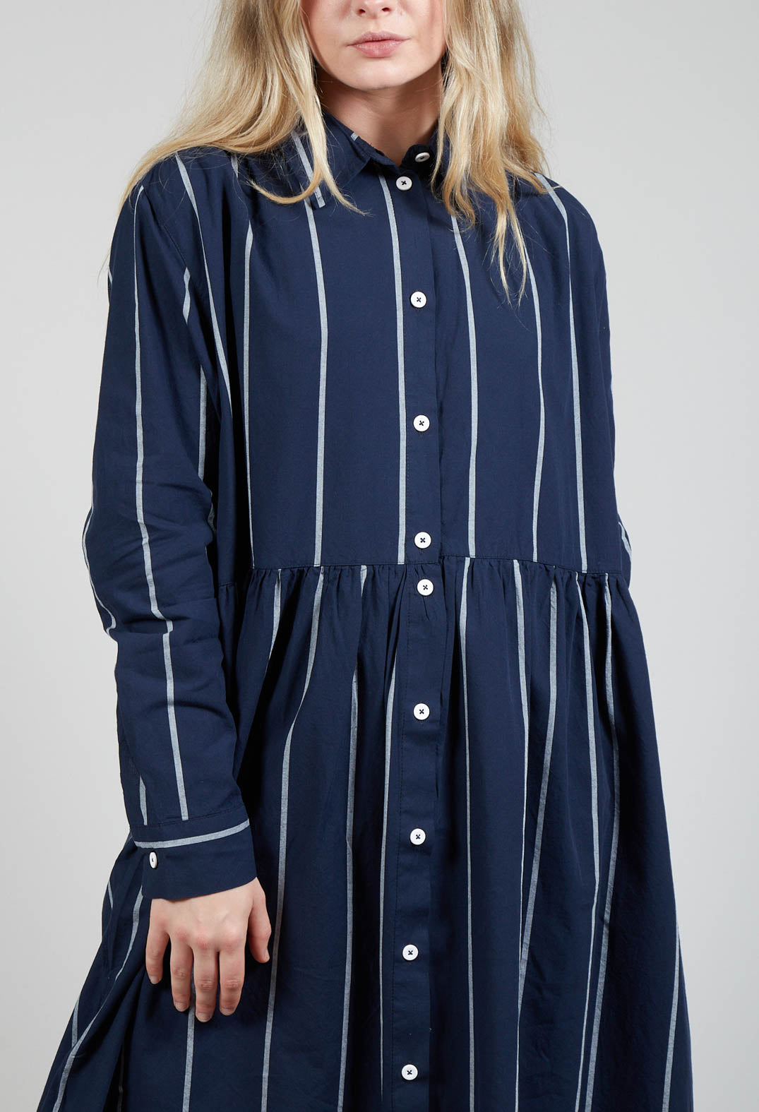 Shirt Dress in Indigo