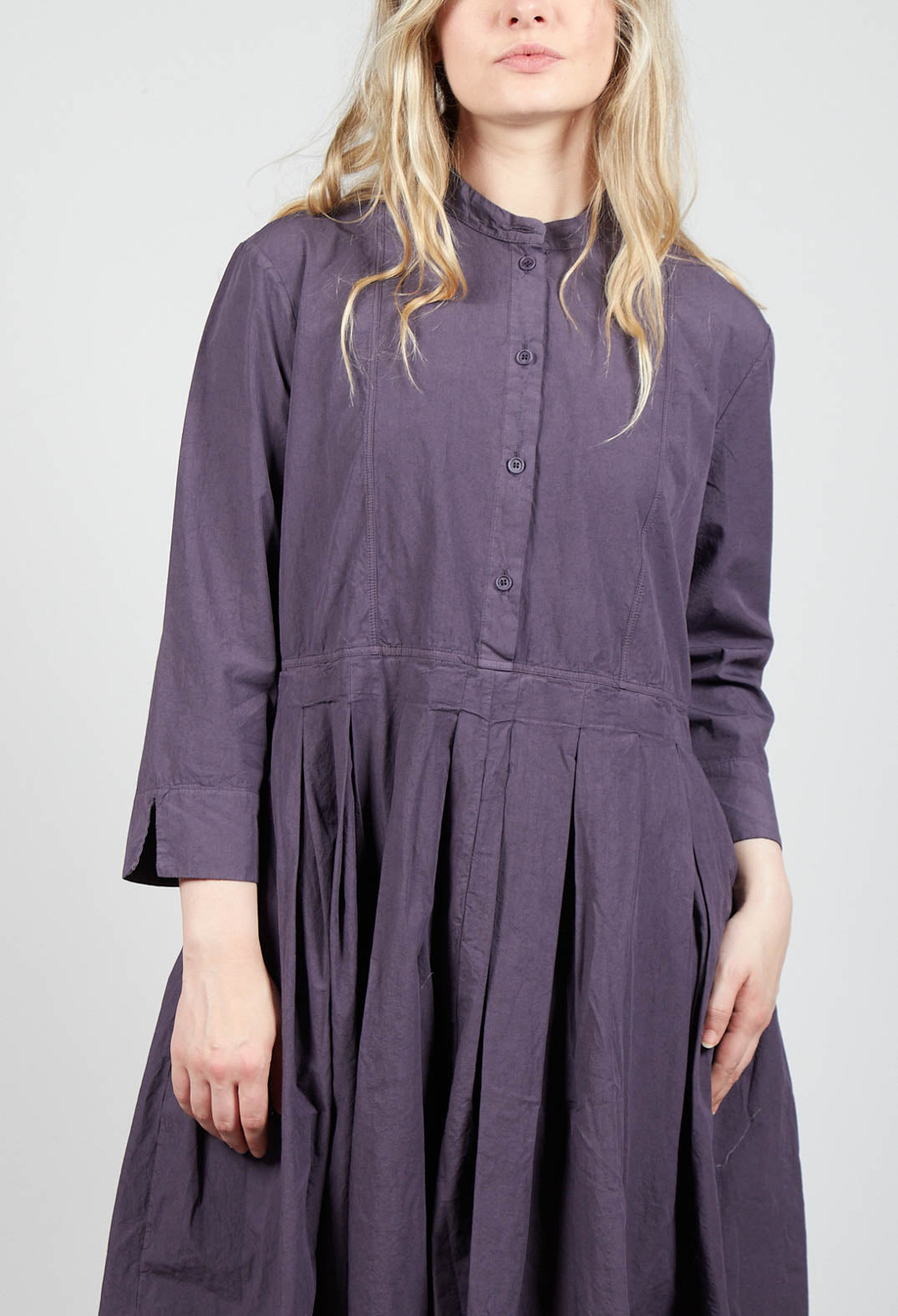 Shirt Dress in Melanzana