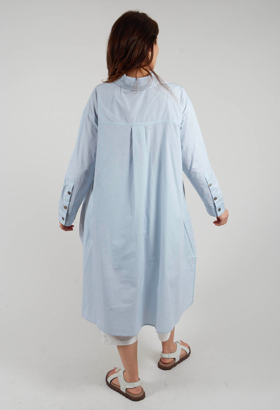 Shirt Dress in Silver