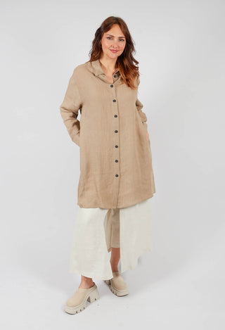 Shirt Dress in Taupe