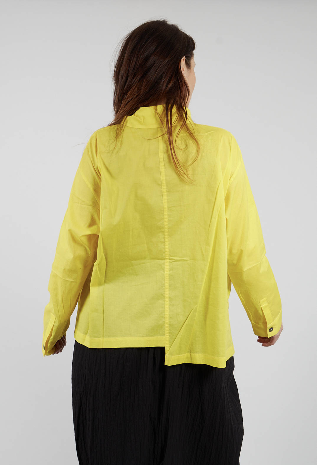 Shirt with Bold Print in Yellow