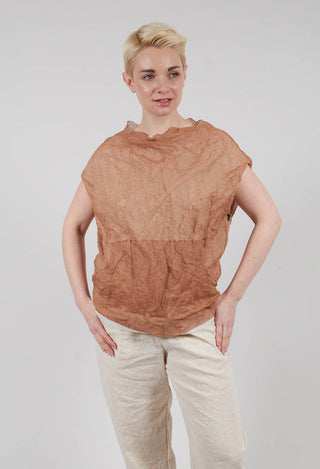Side Knit Top in Khaki