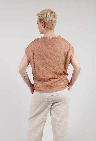 Side Knit Top in Khaki
