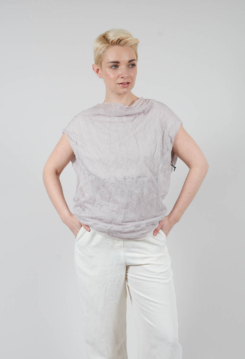 Side Knit Top in Purple