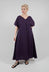 Side Pleat Dress in Mauve