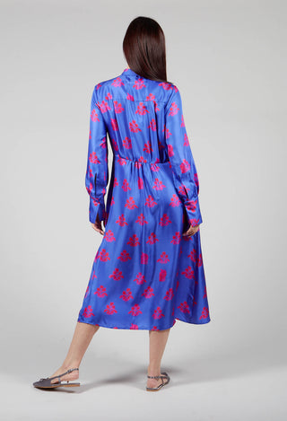 Silk Chemiser Dress in Jardin Print