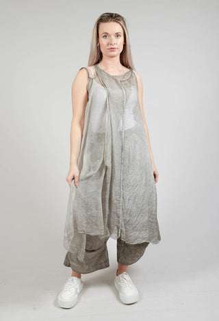 Silk Overdress in Hay Cloud