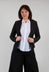 Skinny Jacket in Tecno Stretch Nero