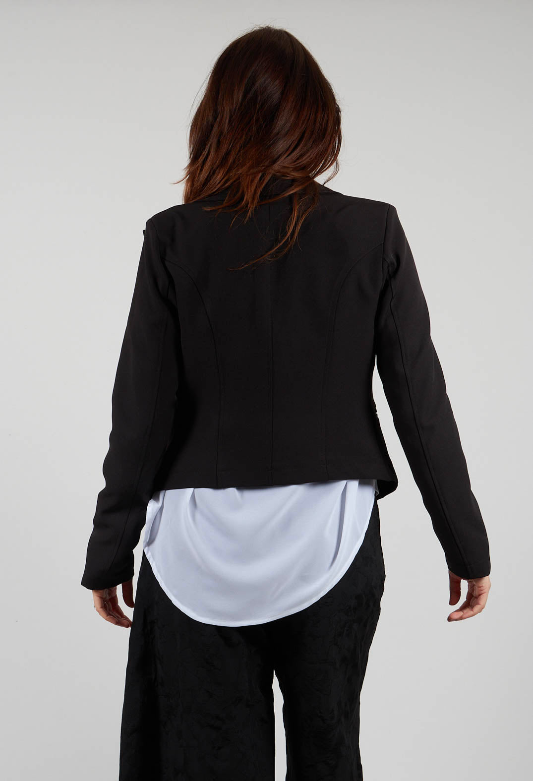 Skinny Jacket in Tecno Stretch Nero