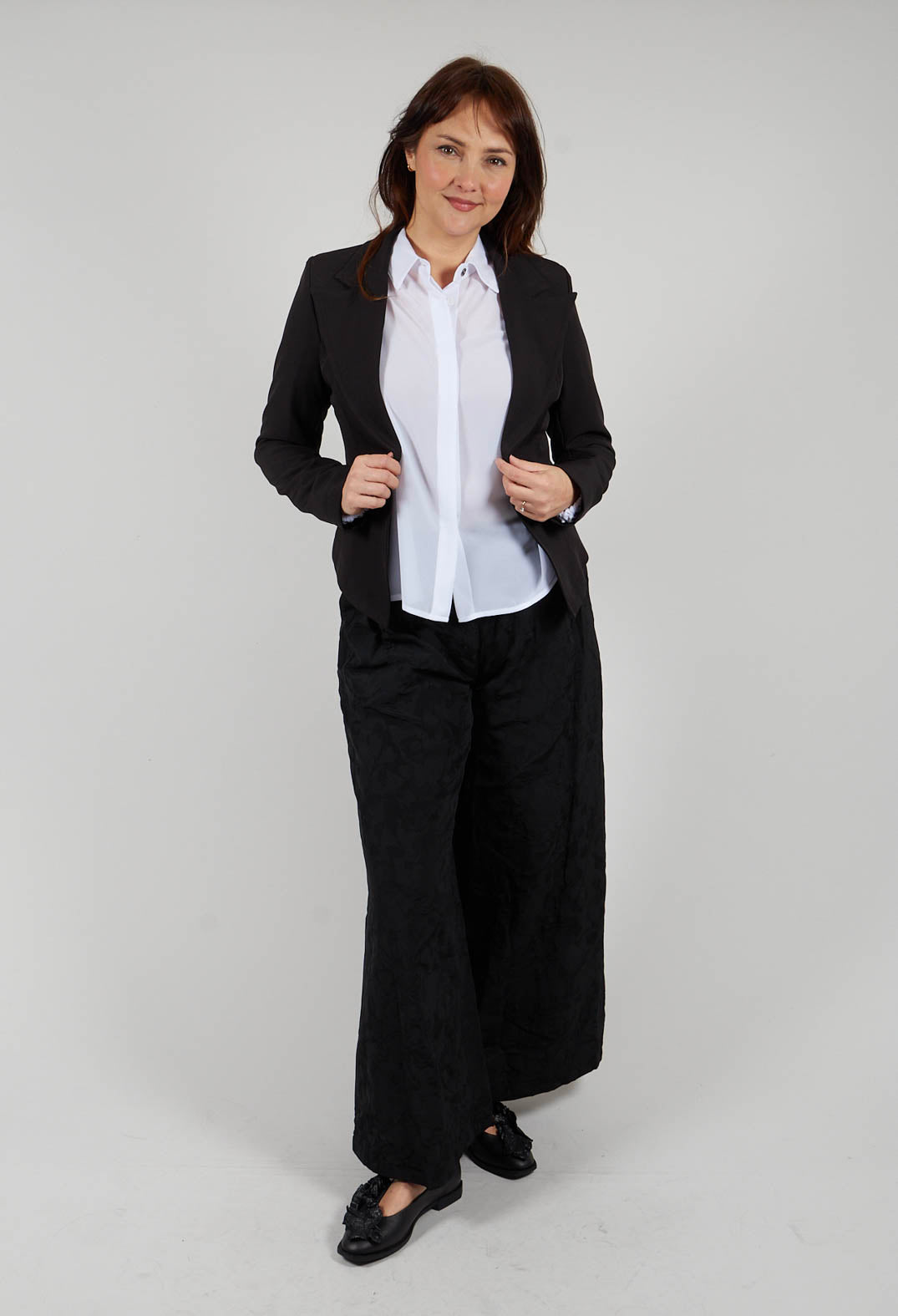 Skinny Jacket in Tecno Stretch Nero