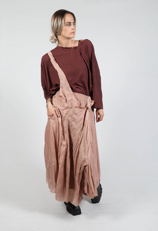 Skirt with Single Brace in Amaretto Cloud